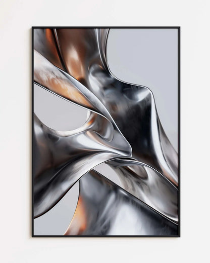 Metallic Flow - 21 x 29.7 cm (A4) - Poster