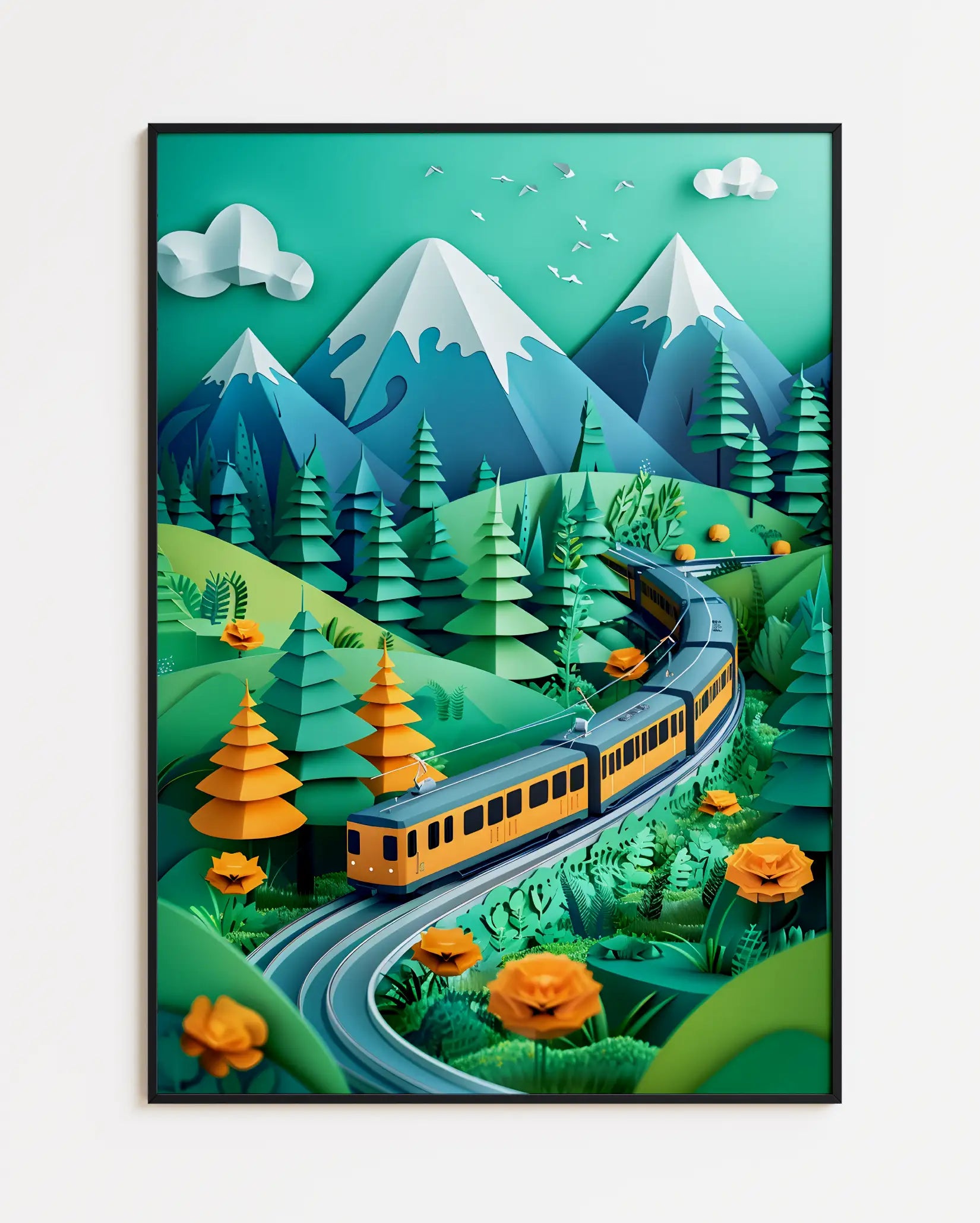 Mountain Express - 21 x 29.7 cm (A4) - Poster