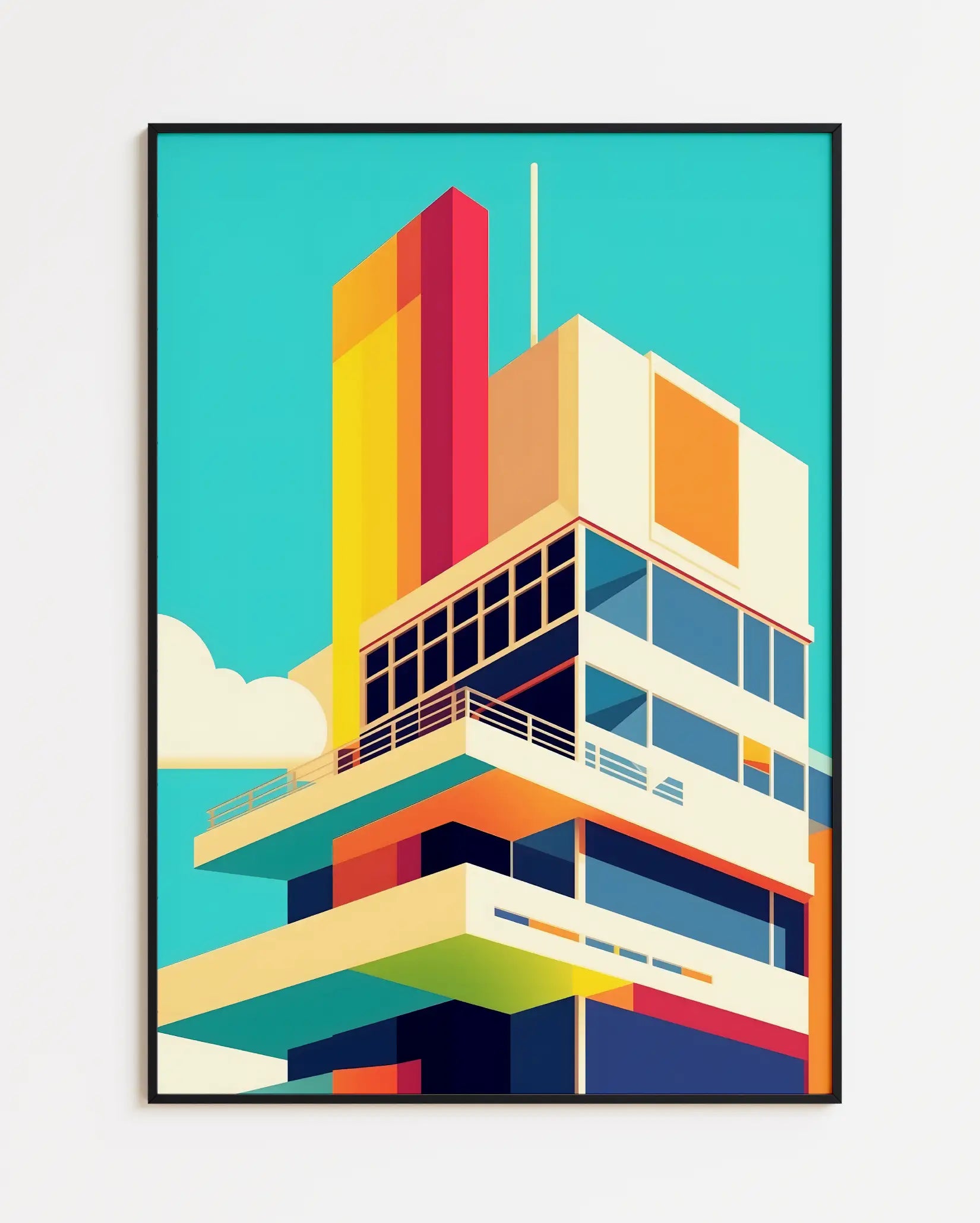 Skyline Vibes - 21 x 29.7 cm (A4) - Poster